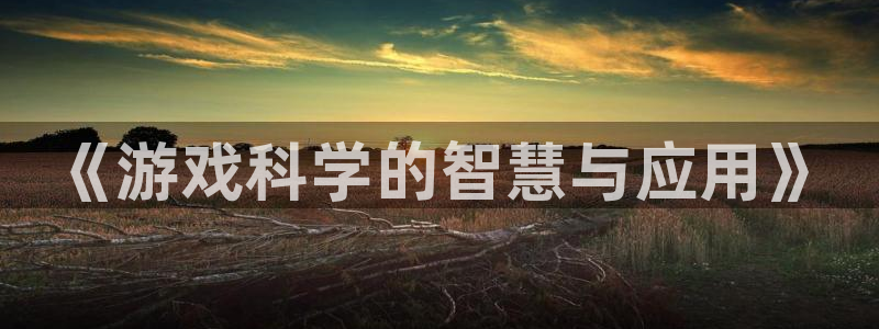 杏运体育：《游戏科学的智慧与应用》